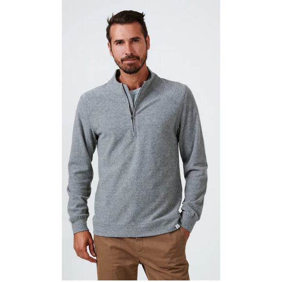 NEW 7 Diamonds Generation Men’s L 1/4 Zip Pullover Gray - Picture 1 of 10